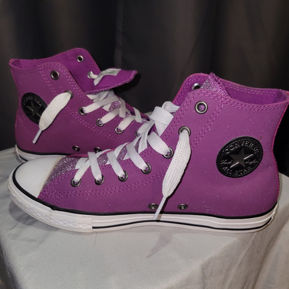 Converse Sparkling Purple High-Tops